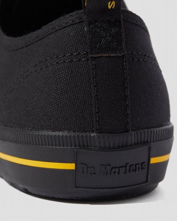 Dr Martens Dámské Tenisky Pressler Canvas Černé, CZ-167859